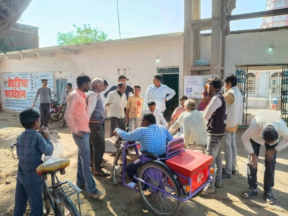 Devadiya Foundation volunteers at community welfare event