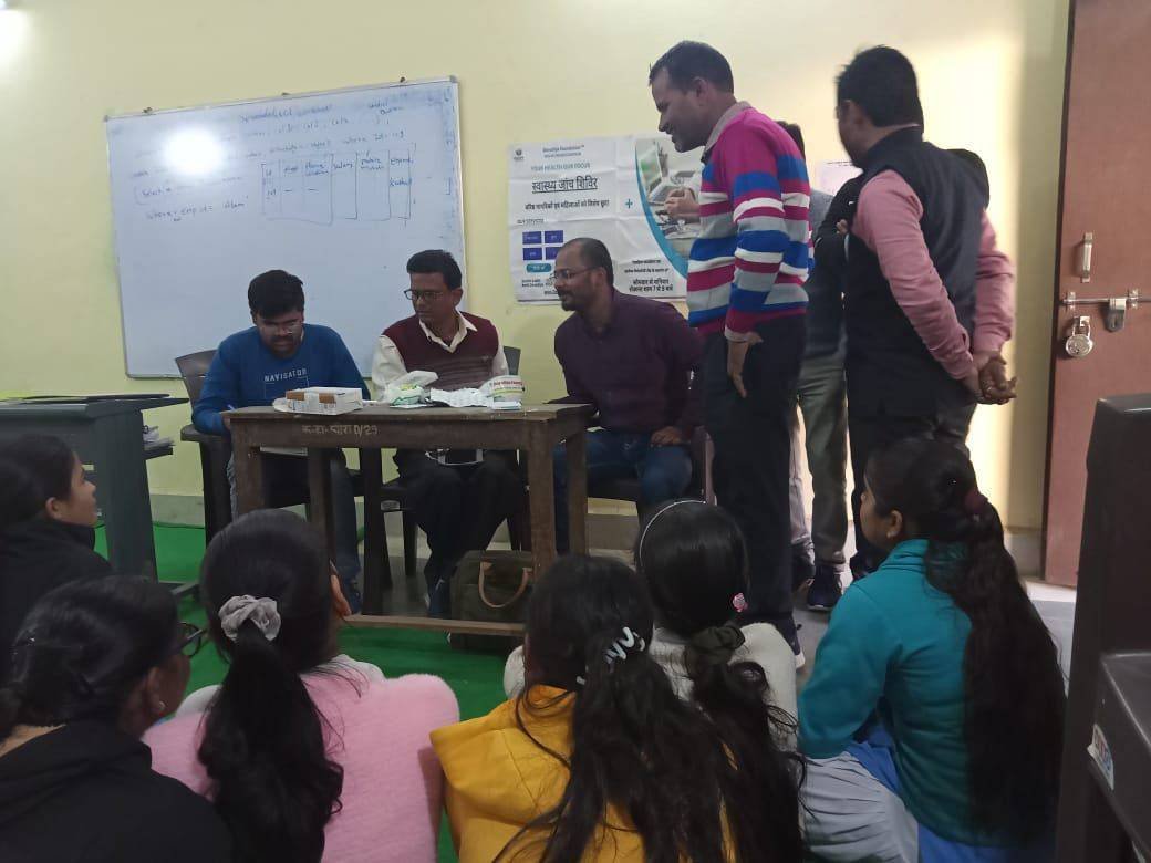 Career guidance and skill-building session with students